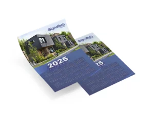 Petit calendriers 2025 personnalisé type flyer A6, A5 et A4