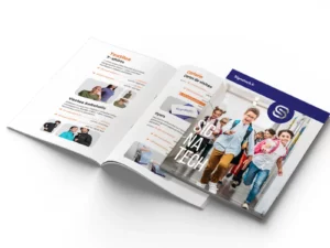 Impression de brochures - brochures avec agrafes
