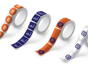 Étiquettes en rouleaux recyclés