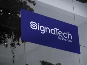 Impression de vinyle adhésif polymère blanc brillant sur mesure