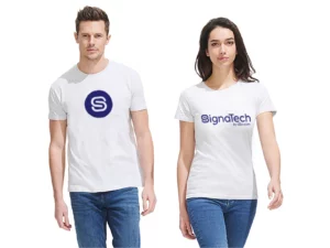 T shirt personnalisé avec marquage par transfert