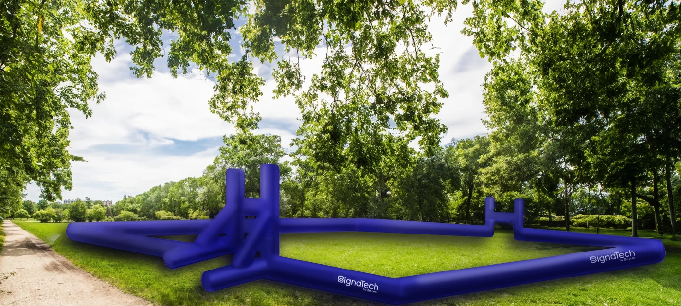 Terrain gonflable en PVC sur mesure